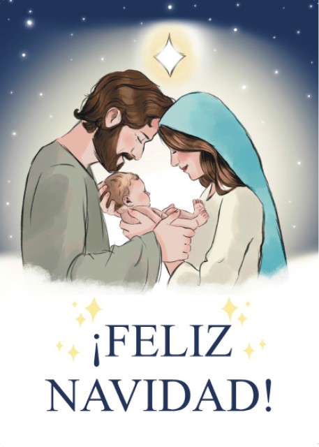 Personalized Christmas card by Sara BG: Holy Family