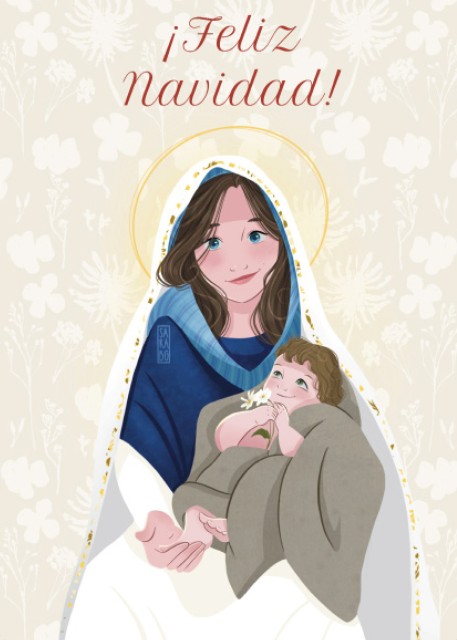 Personalized Christmas card by Sara BG: Mary