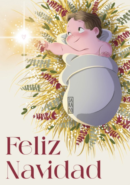 Personalized Christmas card by Sara BG: the Child