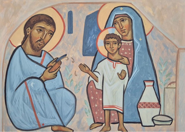 Personalized Christmas card – Débora iconosycirios, Coptic model