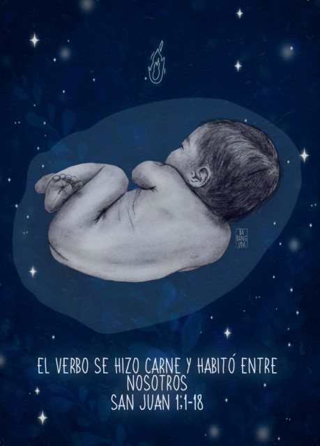 Personalized Christmas card – Babanguda, The Word made flesh